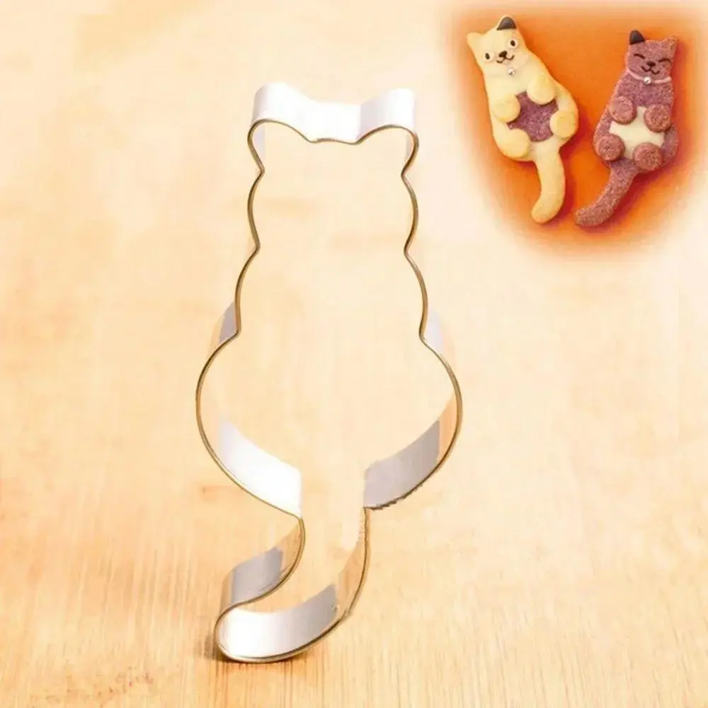 Cat Shaped Aluminium Baking Cake Mould Cookies Cutter Mold Sugarcraft