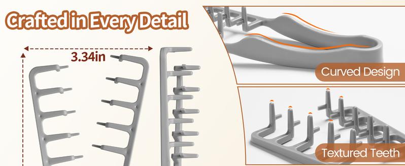 Puff Texture Styling Comb Natural Curl Perm Tool Root Volume Cover Hair Gap Beauty Brush, Hair Care Accessory, Easy Use Puff Texture Styling Comb Natural Curl Perm Tool Root Volume Cover Hair Gap Beauty Brush, Hair Care Accessory, Easy Use