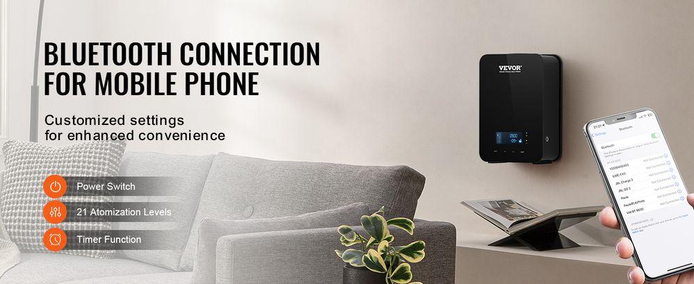 VEVOR Upgrade HVAC Scent Diffuser, Smart Scent Air Machine for Home, 180ML with Cold Air Technology, Waterless Essential Oil Diffuser, Cover Up to 2000 Sq.Ft for Living Room, Office, Spa, Hotel VEVOR Upgrade HVAC Scent Diffuser, Smart Scent Air Machine for Home, 180ML with Cold Air Technology, Waterless Essential Oil Diffuser, Cover Up to 2000 Sq.Ft for Living Room, Office, Spa, Hotel