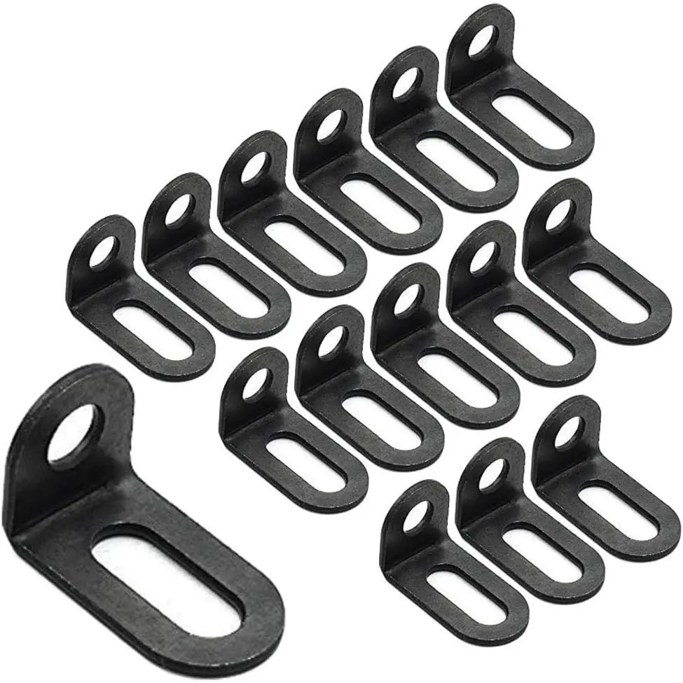 Adjustable Right Angle Brackets, 18x18x30mm, 15 Pcs