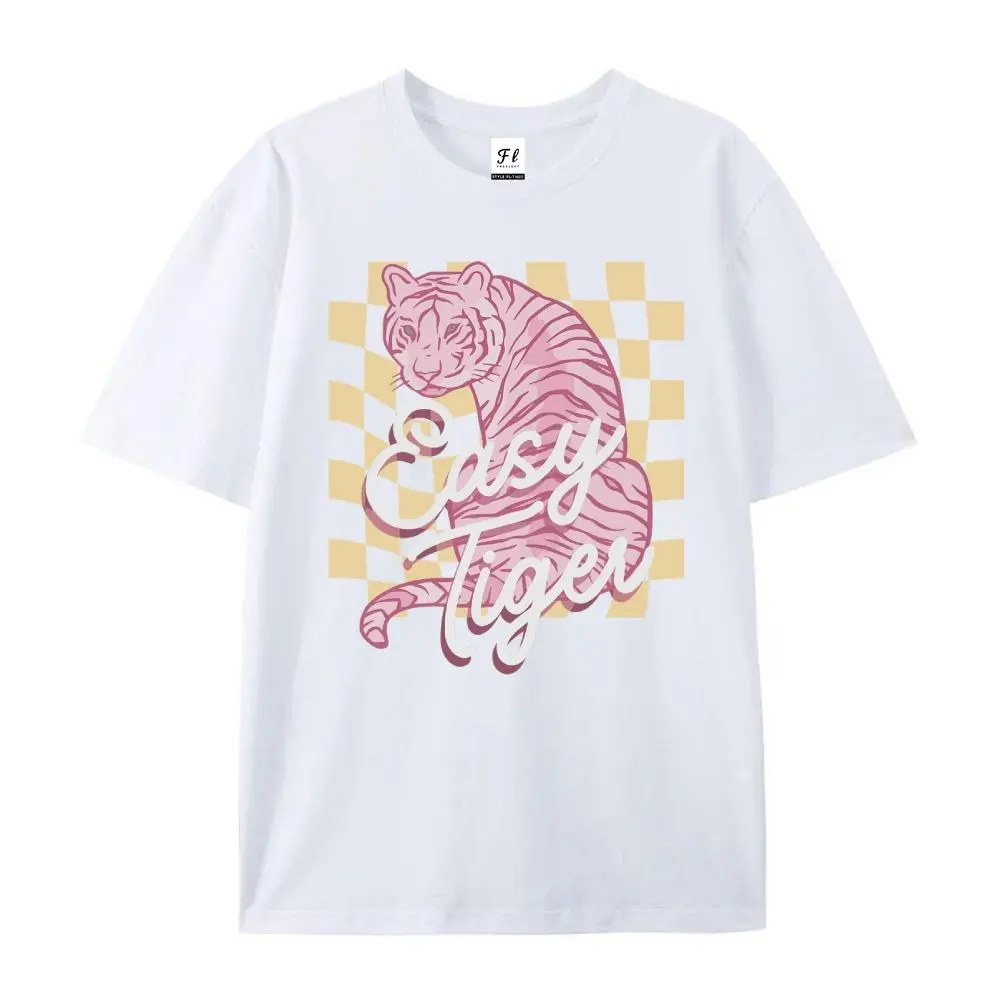 Easy Tiger Graphic Tee:Vintage Checkerboard Shirt