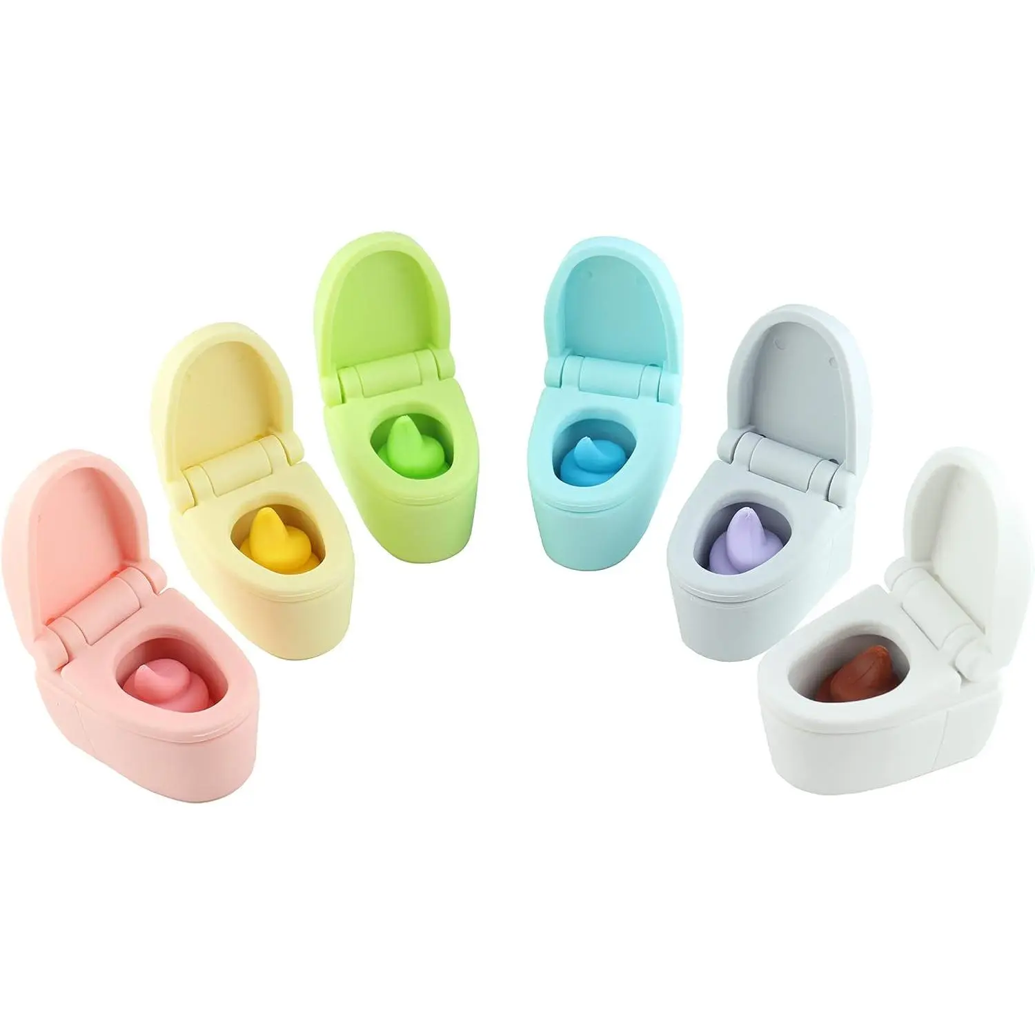 Erasers(Poop Eraser) Set 6 of - MIYABI Stationery Store   Package.