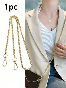 Chain Shoulder Strap, Crossbody Bag Chain, DIY Detachable Shoulder Strap, Universal Replacement Chain for Handbags