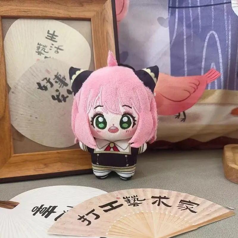 2026 hot item 12cm Japanese Anime Girl Anya Kawaii Plushies Toy Keychain Cartoon Mini Cosplay Dango Plush Stuffed Doll Bag Keyring Charm Gifts