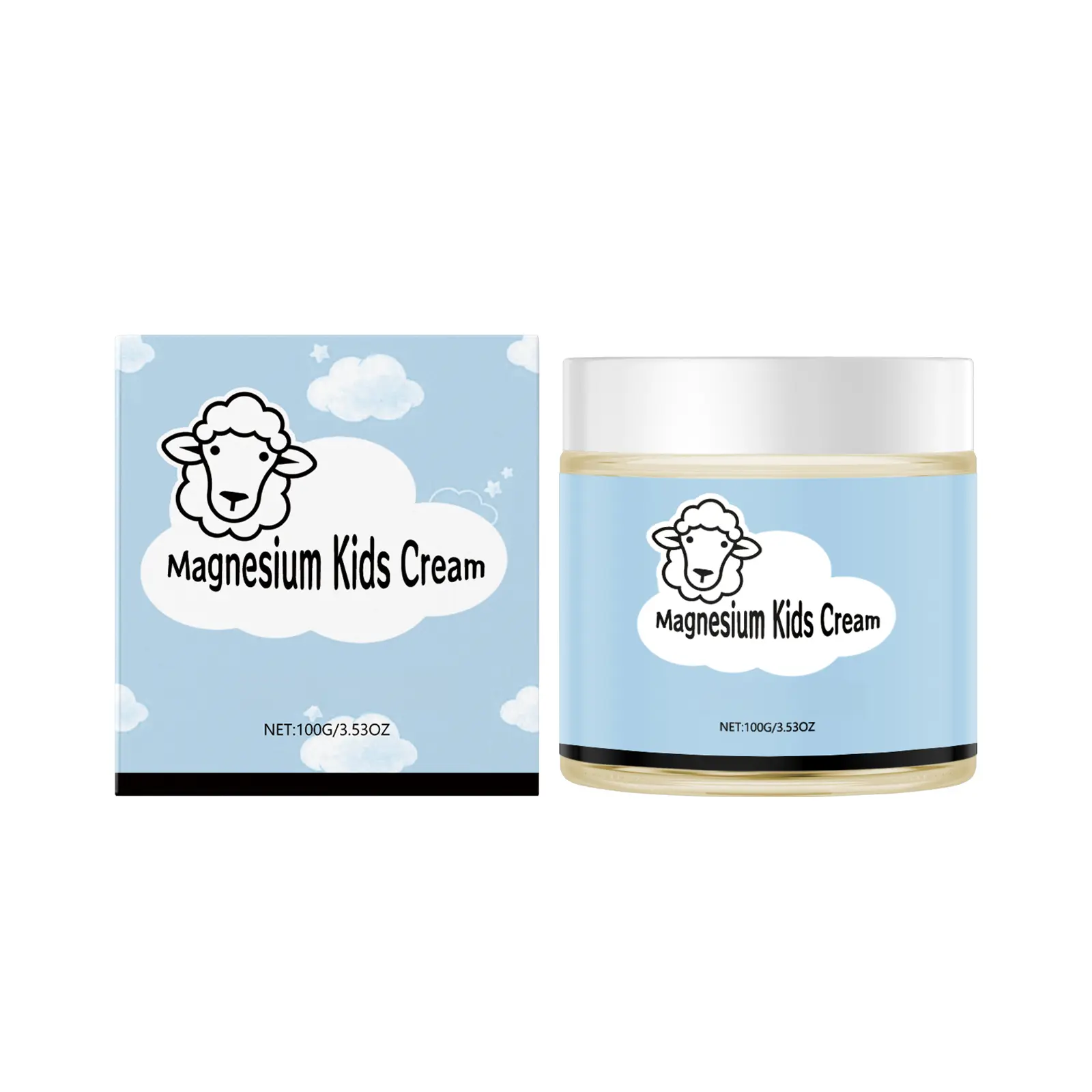 Kids Magnesium Sheep Cream – Gentle Moisturizing Body Cream for Soft, Hydrated and Relaxing Skin Care