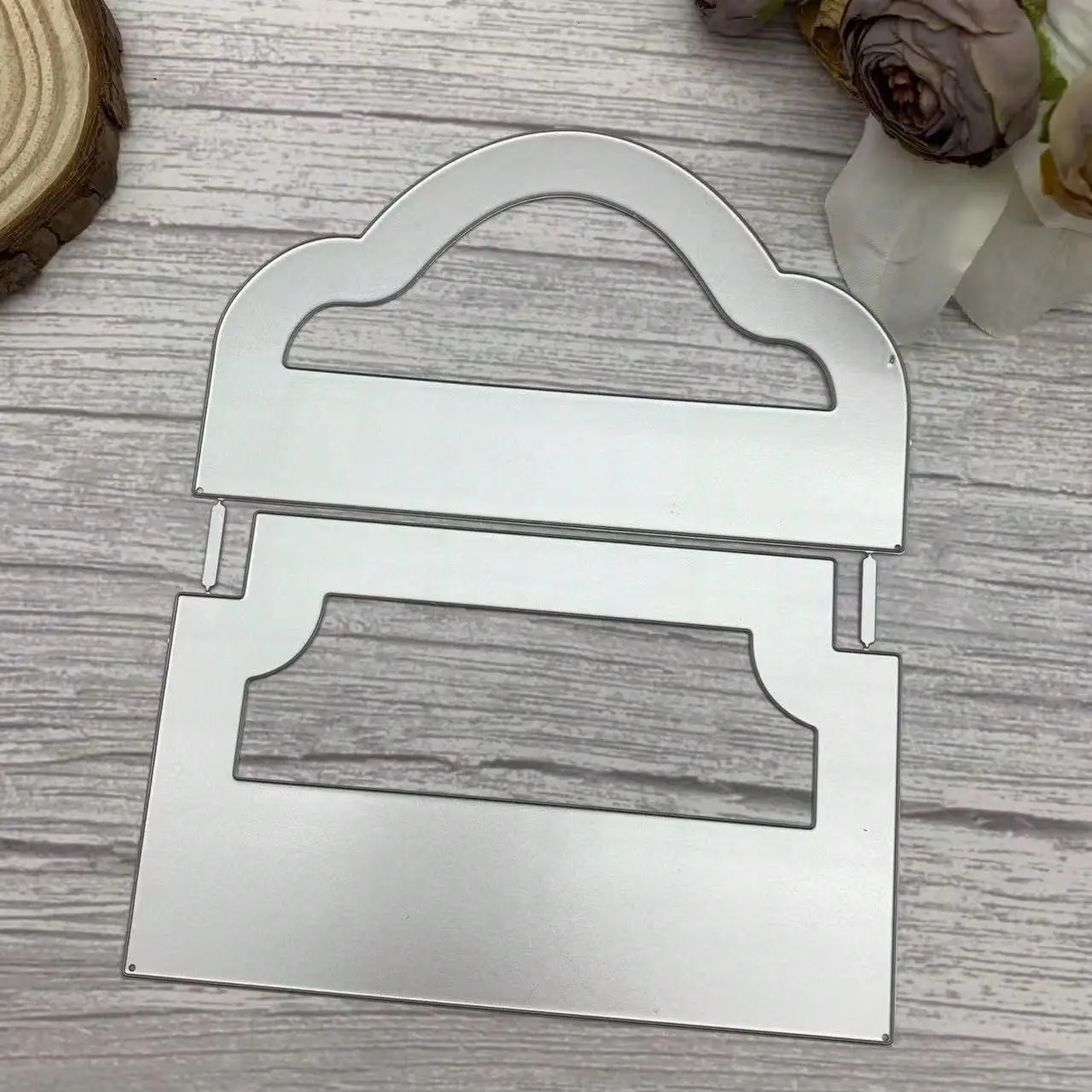 Crafting Stitched Pocket Tag Die Cut Set of Pocket Dies, Metal Cutting Dies for Card Making, Gift Tags, Journals and Planners, Paper Crafting, Scrapbooking