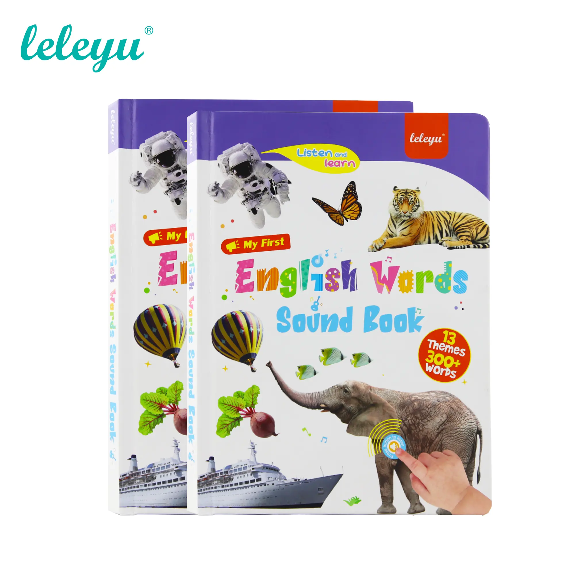 English learning device for children aged 1–6 years, featuring interactive early education toys with 300+ words and 13 major themes, a multilingual learning tool, an educational toy for kids, and a great gift choice.