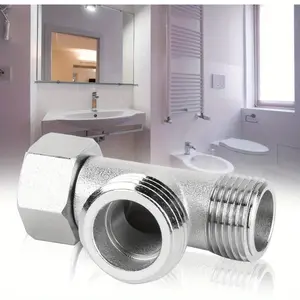 Heavy-duty T-type pipe fitting valve with 180° rotating T-joint, corrosion-resistant, suitable for bathrooms and toilets, applicable to residential/commercial use, bathroom fixtures, durable structures, precision engineering, and flow control valves