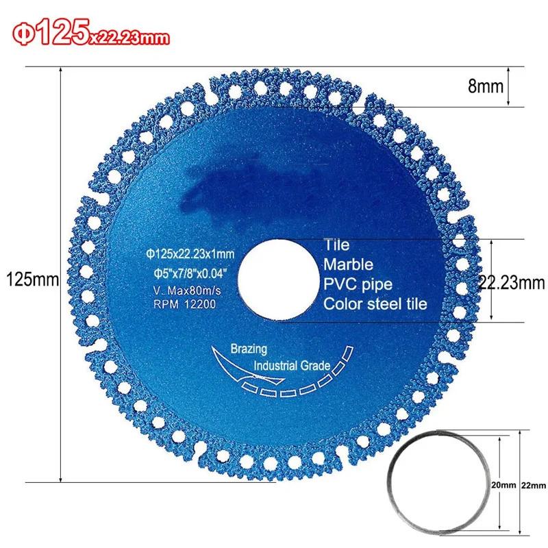 Size:(3,5,10,20pcs)Brazed Diamond Saw Blade Ultra Thin Saw Blade Ceramic Tile Glass Cutting Disc Indestructible Cutting Discs Angle Grinder Tool