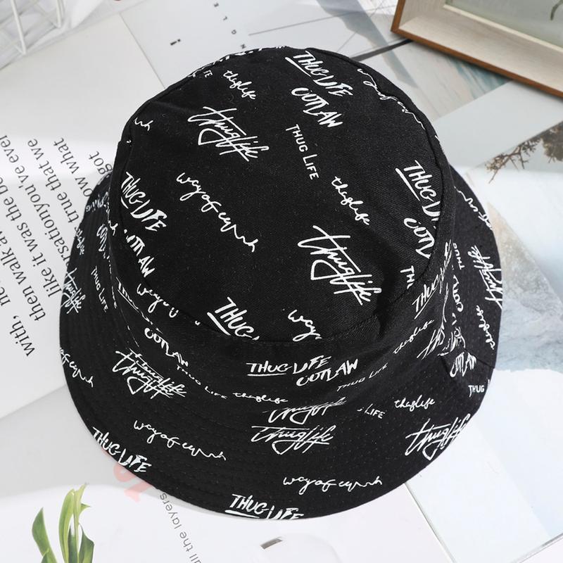 AWAYTR Unisex Double-Sided Fisherman Hat Summer General Sun Hat Trendy Letter Printing Wide Basin Hat Hip Hop Bucket Hat Outdoor AWAYTR Unisex Double-Sided Fisherman Hat Summer General Sun Hat Trendy Letter Printing Wide Basin Hat Hip Hop Bucket Hat Outdoor