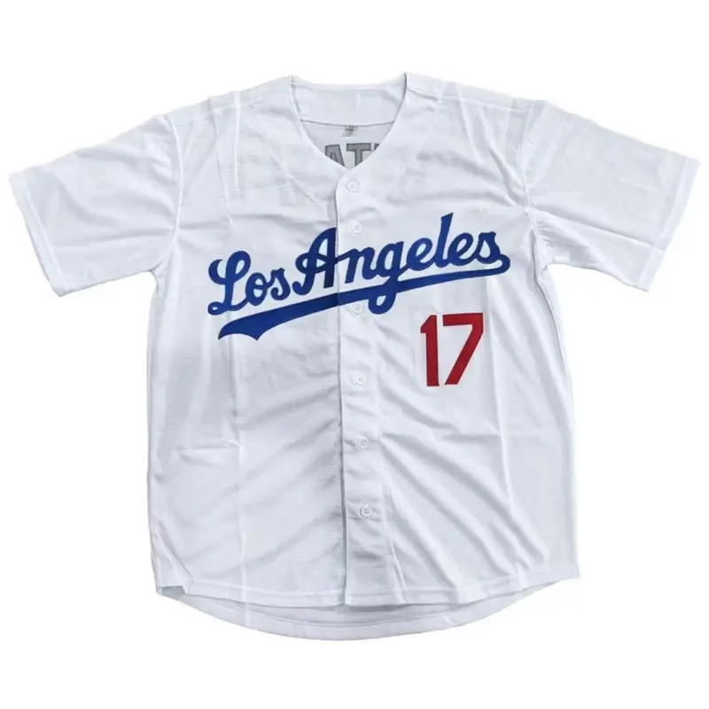 Men's Letter & Figure Embroidered Baseball Jersey, Casual Loose Short Sleeve V Neck Baseball Top for Fall & Winter, Men's Embroidery Sportswear for Training & Competition, Jersey Shirts, Athletic Active Tops