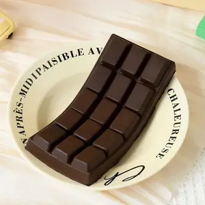 Chocolate Stress Relief DIY Chocolate Bar, Slow Rebound Compression Toy, Cute Sensory Pressure Release, Adult Squishy Toy, Relaxing Fun Gift