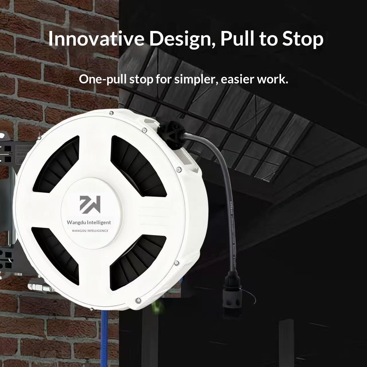 Electric drum cable reel, automatic retractable cable reel, cable coiler, wire reel, cable winder, wire drum