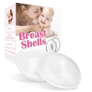 Breast Shells Milk Saver  Breastfeeding, 2 Pack BPA Free Breast Shield Nursing Cups Protect Sore Nipples Breast Milk Collection Shells