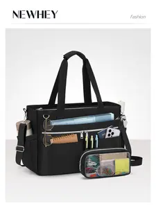 Teacher Tote Bag for Women, 15.6 Inch Laptop Briefcase, Clutch Bag, Nurse Bags, Professional Work Handbag, Office College Nursing, Large Utility Tote