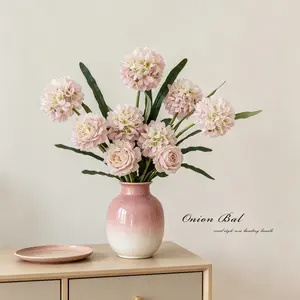 Artificial Hydrangea Flower Stems Festive Faux Floral Branches Vase Decoration for DIY Craft Wreath Home Supplies Home Decor