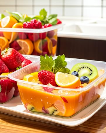 40 PCS Food Storage Containers with Lids Airtight (20 Containers & 20 Lids), Plastic Storage Meal Prep Container-Stackable 100% Leakproof & Microwave Organization and Storage Sets, Lunch Containers