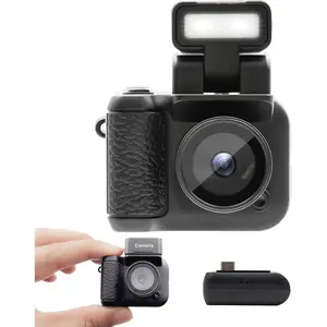 Digital Camera with 1.4 in LCD Screen 1080P 32GB Card  Base Monoreflexes Shaped CMOS Compact Portable Video Recorder Easy to Operate (Black)