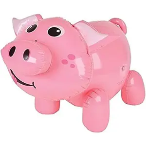 Large Cool Inflatable Pink Pig (24") Party Favor, Pool Fun, Beach Ballfidget toys
