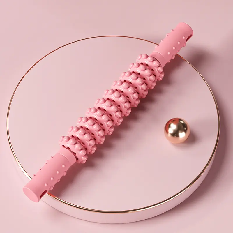Flexible yoga roller stick, arm strength stick, two-in-one massage stick