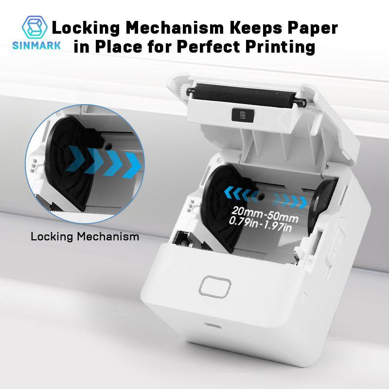 Sinmark Sk20 Wireless Portable Label Printer + 6 Label Rolls, USB Rechargeable, Compatible with iOS/android/windows, Ideal for Barcodes, Retail, Gifts, Portable Handheld Printer Sinmark Sk20 Wireless Portable Label Printer + 6 Label Rolls, USB Rechargeable, Compatible with iOS/android/windows, Ideal for Barcodes, Retail, Gifts, Portable Handheld Printer