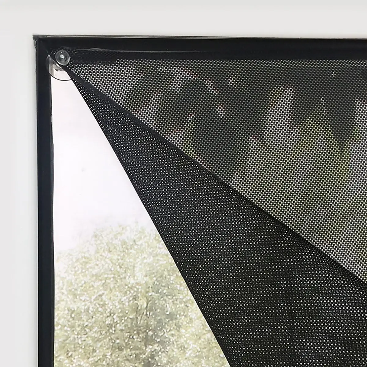 SCHRLING No-Drill Cordless Light Filtering Roller Shades, 39x63" Transparent Temporary Sucker Window Shades, Glare-Reducing for Living Room, Bedroom