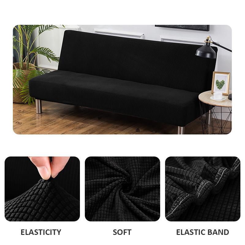 Solid Color Sofa Cover, 1 Count Elastic Sofa Slipcover, Dustproof Sofa Protector for Home Living Room, Sofa Protector for Home Living Room, Couch Slipcover