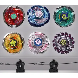 6-Pack Bey Burst Battling Tops Metal Fusion Starter Set, Including Stickers and 2 Launchers