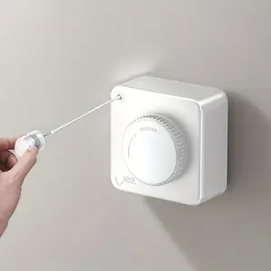 Yitape Self-Adhesive Invisible Clothesline, Thick Base, Smooth Stretch, No Holes Needed, Ideal for Rentals, Secure Hanging for Wet Clothes
