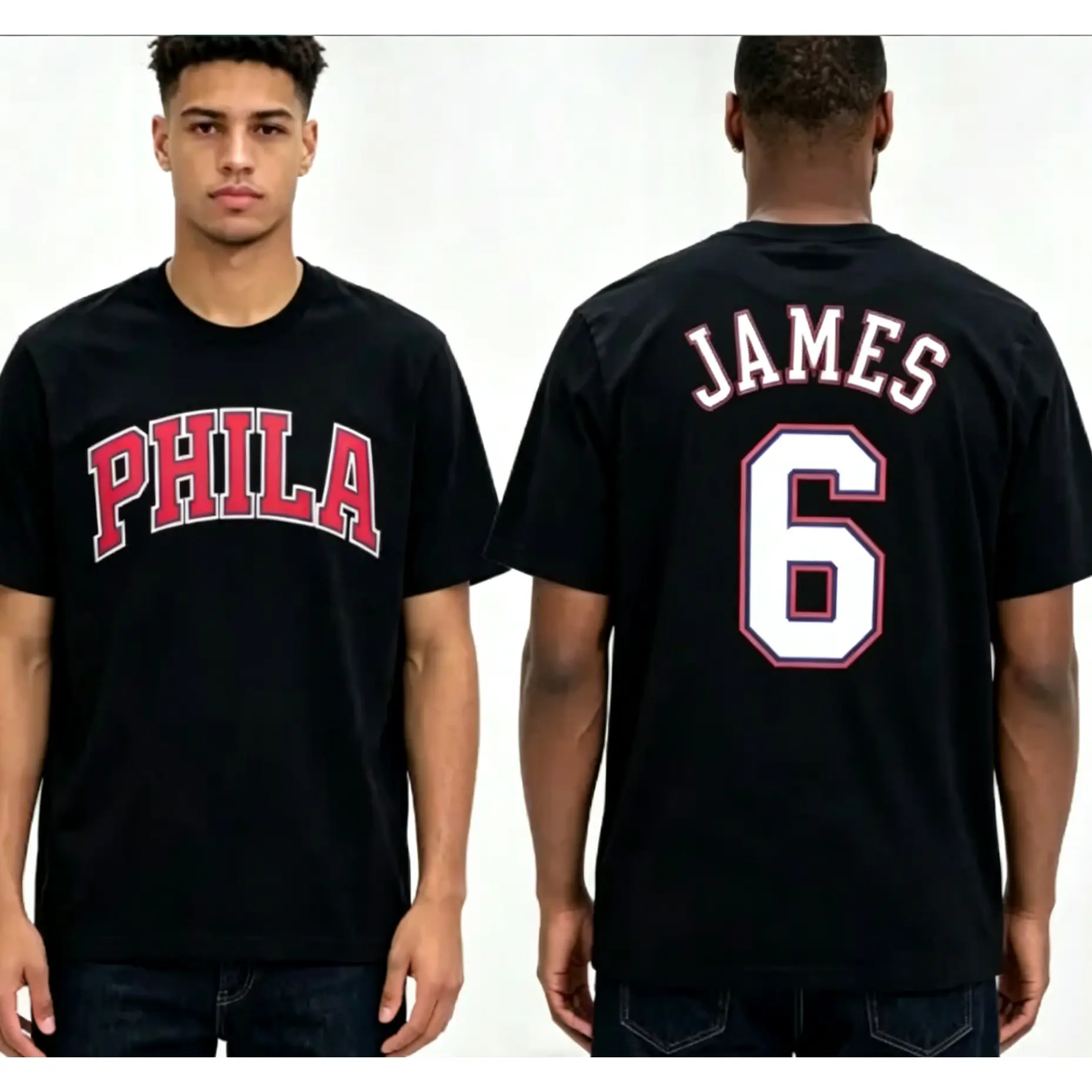 🏀 🔥 James 6 76ers Graphic tee