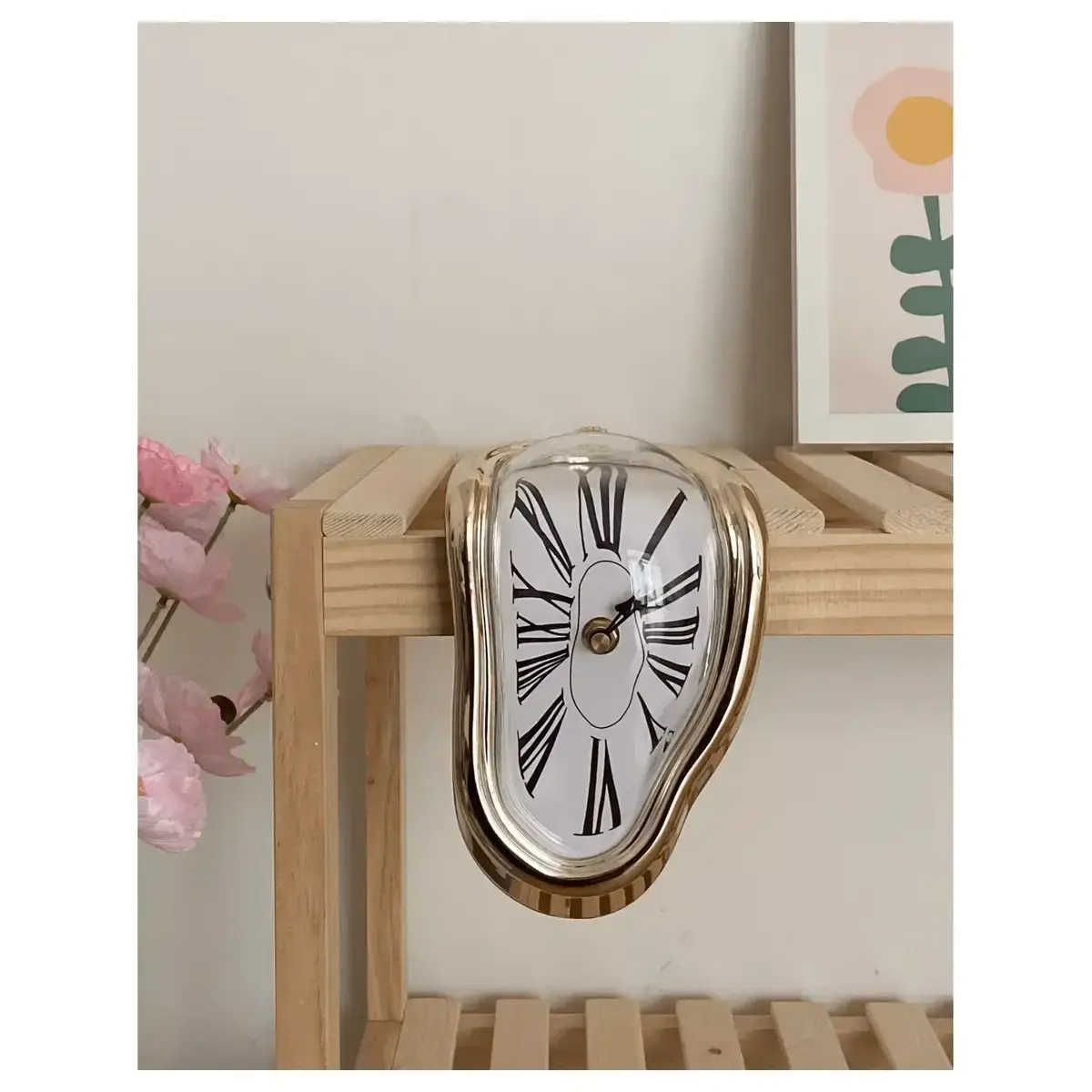 [Surrealist Art] Melted Clock | Wall Clock | Art Inspired | Surrealist | Decorative | Home Office Desk