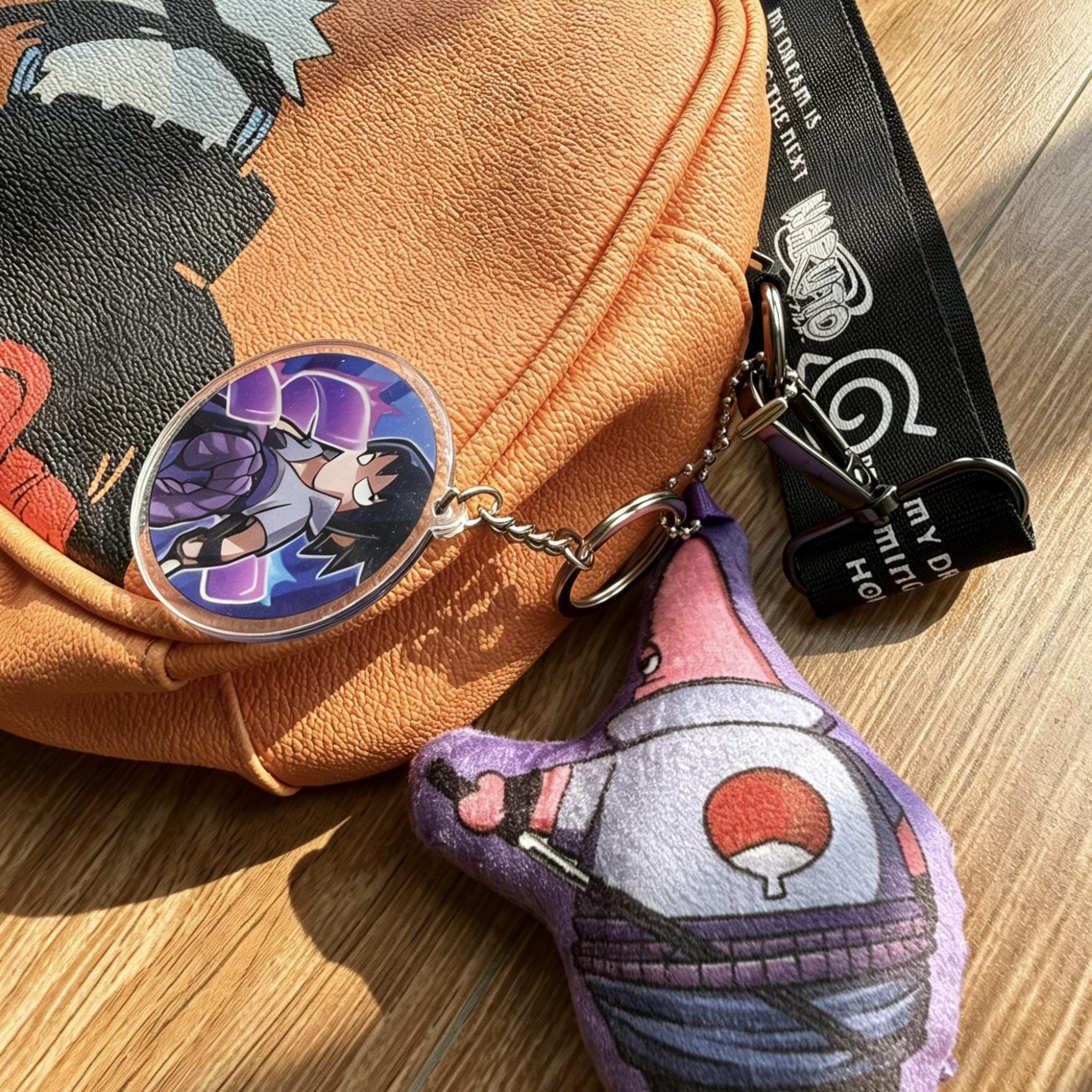 Naruto sound keychain plush stuffed doll DIY keychain toy gift pendant accessory for friends