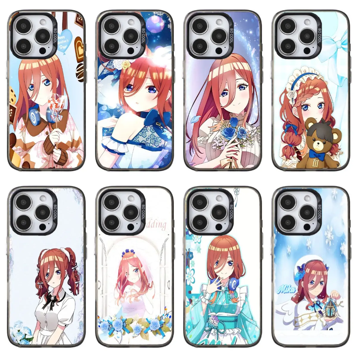 Miku Nakano ,The Quintessential Quintuplets phone Cases For iPhone 17/16/15/14/13/12 Promax Pro Plus & Samsung Galaxy S26-S22 Ultra Plus,The perfect gift for holidays, birthdays and parties.