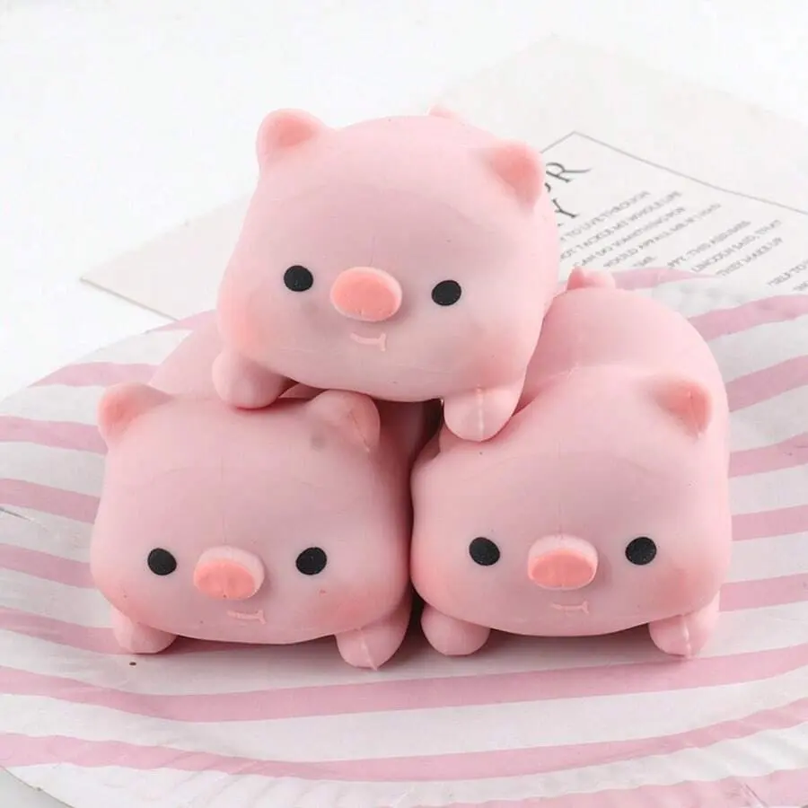 1pc Pig Squeeze Doll, Funny Expression Pig Plush, Stress Relief Doll, Suitable As Doll Collectible, Can Also Relieve Anxiety, Squishy Toys, Travel Portable Stress Relief Doll.Ideal Holiday Gift, Birthday Gift,