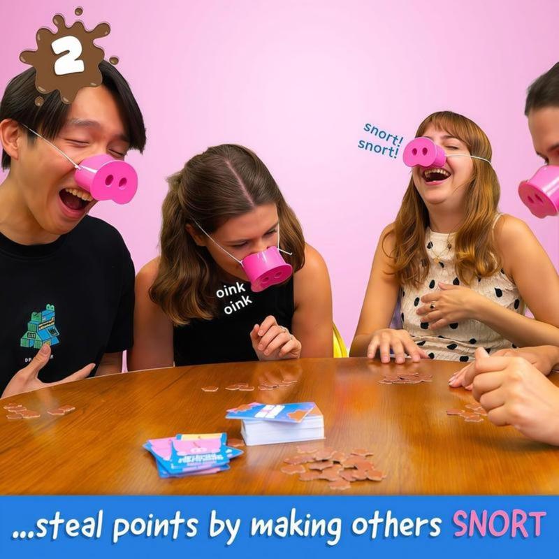 Snorting Challenge Snort Funny The Oinkcredible You Laugh You Lose Party Game with 150 ...