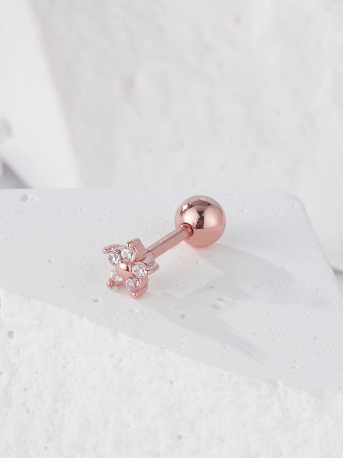 Women's Elegant Rhinestone Decor Star & Moon Design Stud Earrings, 10pcs/set Trendy Exquisite Stud Earrings, Chic Gorgeous Jewelry