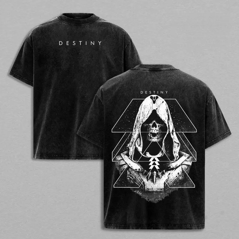 Destiny The Darkness Awaits Wahsed T-Shirt, Hoodie & Sweatshirt, Guardian vs Darkness Graphic Apparel, Sci-Fi Shooter Gaming Streetwear, Space Fantasy Video Game Fan Gift, Traveler Symbol Collectible Destiny Inspired Merch
