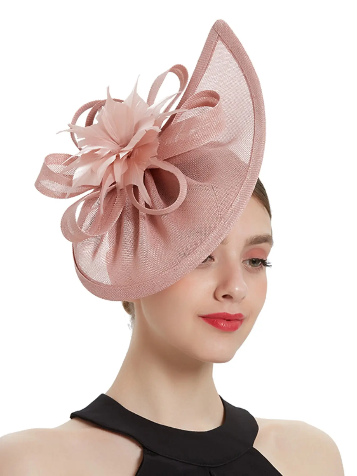 1PC Women Fascinator Hats Tea Party Hat Vintage Pillbox Hat Headband for Cocktail Tea Party Christmas, Halloween and horse racing festivals will use Mother's Day gifts.