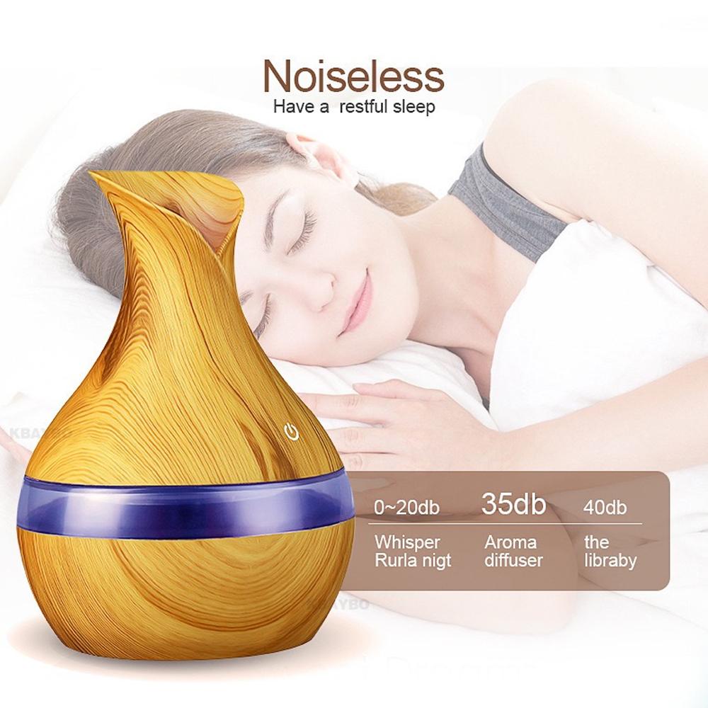 2PCS 300ml Humidifier & Diffuser with Remote, Auto Shut-Off, 7-Color Light, Ultra Quiet for Bedroom, Home, Office, Gift