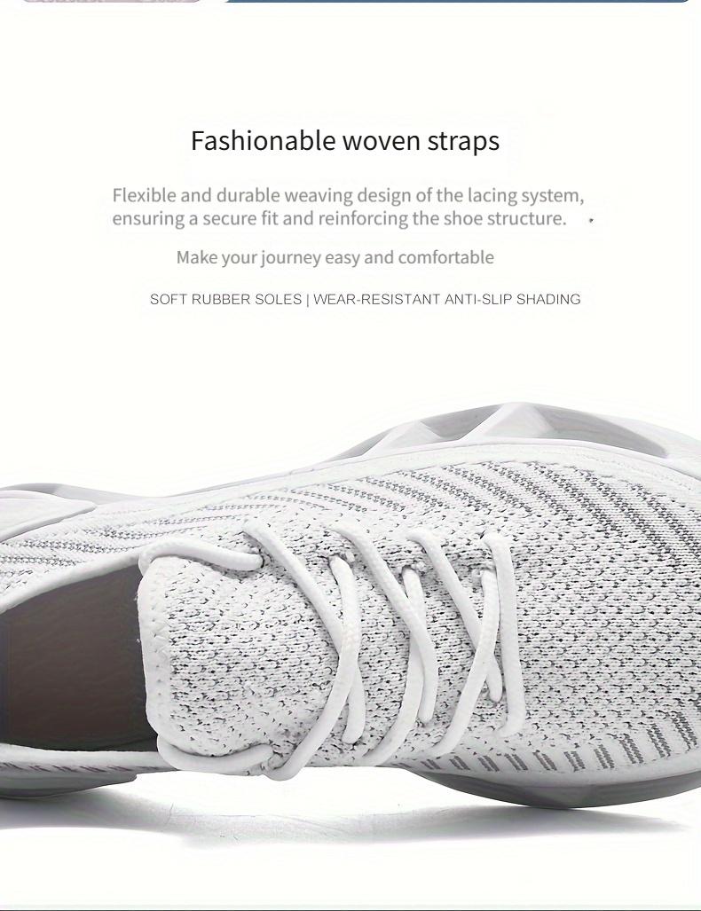 Lightweight hollowed-out cable knit platform casual shoes, Flyknit breathable unisex running shoes, lightweight casual tennis shoes comfortable ankle sock shoes, non-itness shoes breathable mesh men's walking sneakers, foam running basketball shoes.