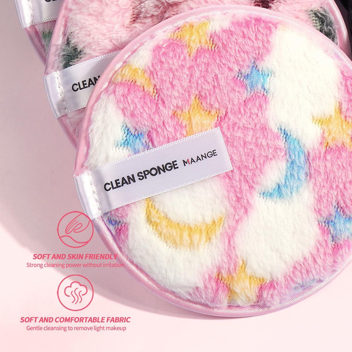 Makeup Remover Puff, 7 Counts/set Facial Cleansing Puff, Facial Skin Care Puff, Makeup Remover Tool, Facial Skin Care Tool for Women & Girls, Cosmetic, Facial Cleansing Pads