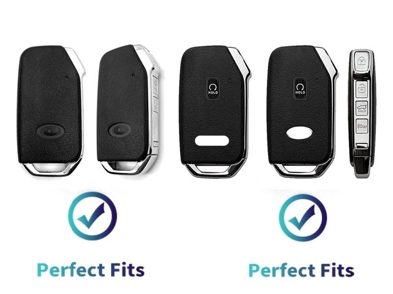 Suitable for Kia key cover. Beautiful TPU Key Case Compatible with Seltos Soul Telluride Sorento NIRO K5 Cerato Sportage Forte Ceed 4/5 Buttons Smart Remote Key (Pink Combination)