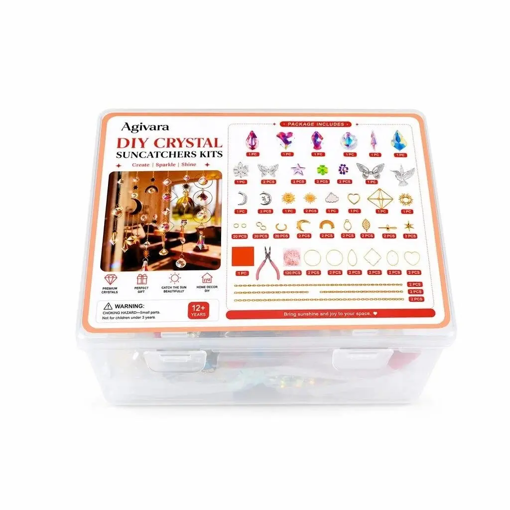 AGIVARA DIY Crystal DIY Suncatchers Kits for Adults, Crystal Sun Catchers Rainbow Maker