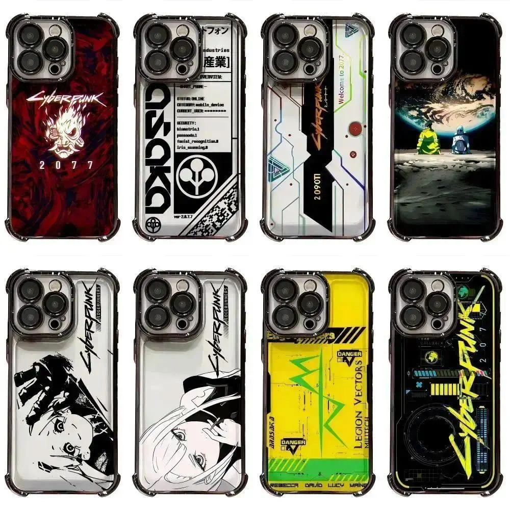 Cyberpunk 2077 Lucy Rebecca Anime Colorful Animal Soft TPU Smartphone Case - Shock-Absorbing, Anti-Drop Resistance Casing for iPhone 17 Air 16-11 Pro Max Plus & Samsung Galaxy S26-S22 Plus Ultra, Cellphone Fan Accessory