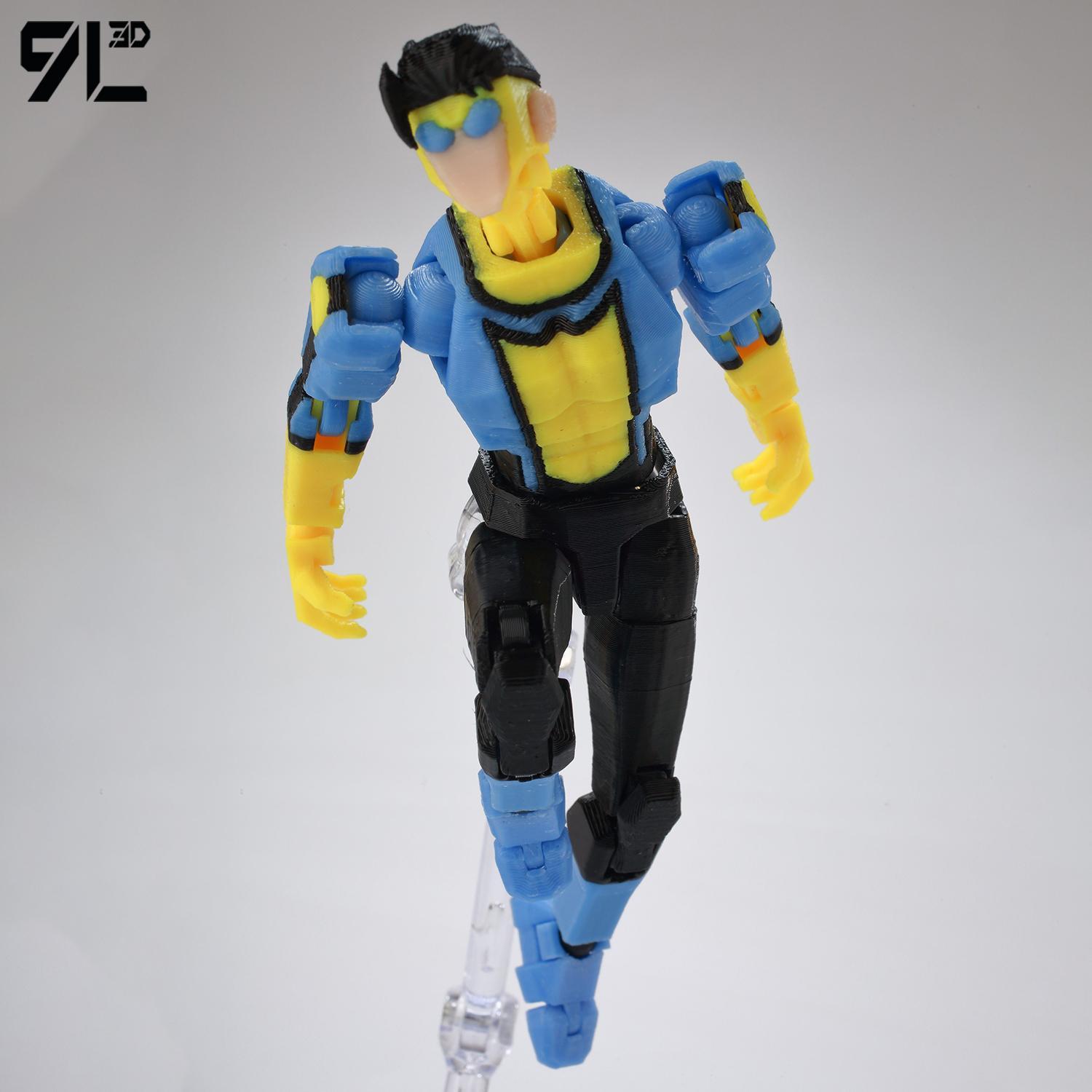 9L3D Printed NEWInvincibles Tech Jacker Titan13 Lucky13 Action Figure Dummy13 Motorcycle Multi-Jointed Collectible Model Toy T13