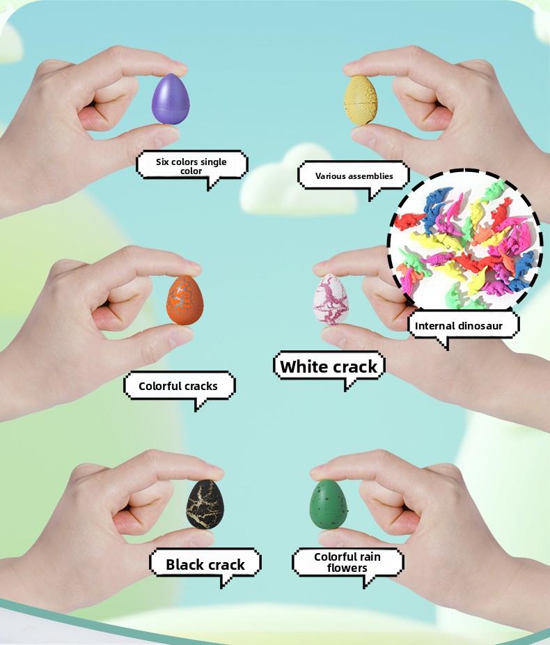 Dinosaur egg expands and gets bigger, children's educational model toy, small dinosaur hatching egg