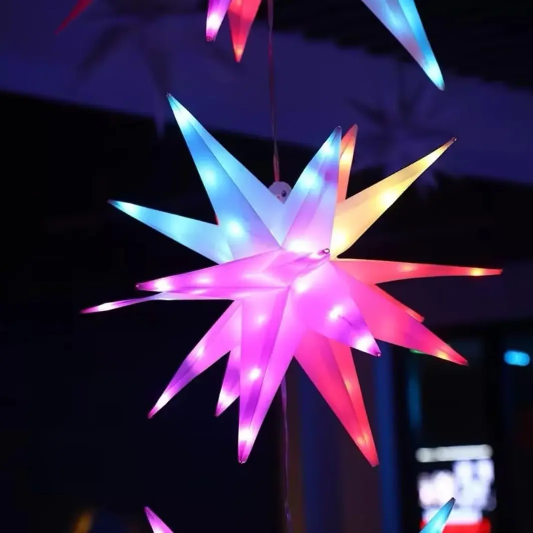 LED Smart RGB Explosion Star Light, 3D Design, 24 Effects, USB Powered, 3m Cable, IR Remote, Timer, Ideal for Christmas Tree, Porch, Garden, Party