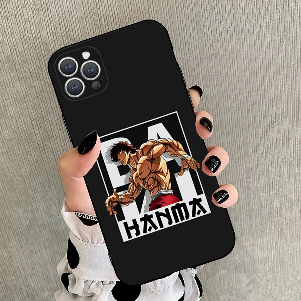 Anime Baki H-Hanma  Phone Case For iPhone17 ,16 ,15,14,13,12,11,Plus,Pro Max,XS,X,Soft Silicone Black Cover