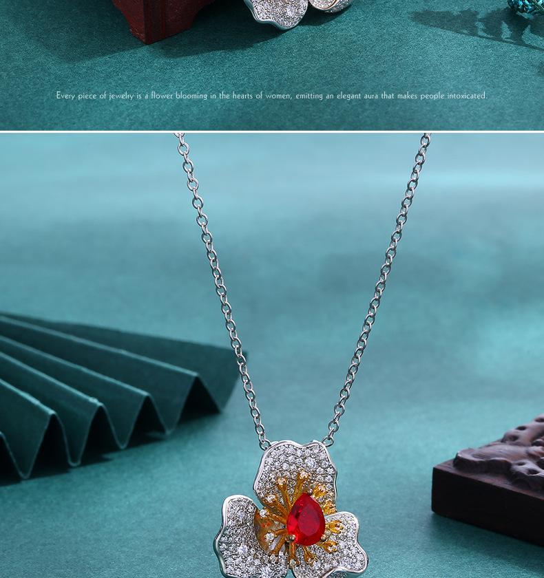 Ring pendant dual-purpose, inlaid with zircon, women's ring, exquisite foreign trade styles, jewelry, full stone models.