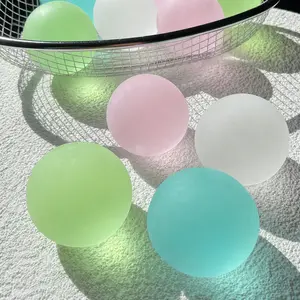 SummerWins 4 PCS Frosted Squishy Balls, Soft Handmade Squeeze Fidget Toy, Matte Sensory Stress Relief Balls, Colorful Handheld Desk Toys, Fun Party Favors Birthday Gifts for Teens AdultsDealsForYouDays